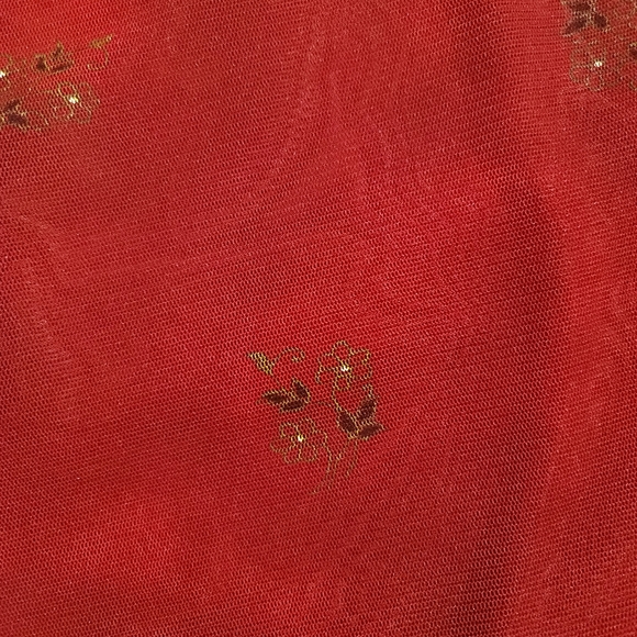 Breakin Loose Sleeveless Red Floral Dress 7/8 - Picture 7 of 10